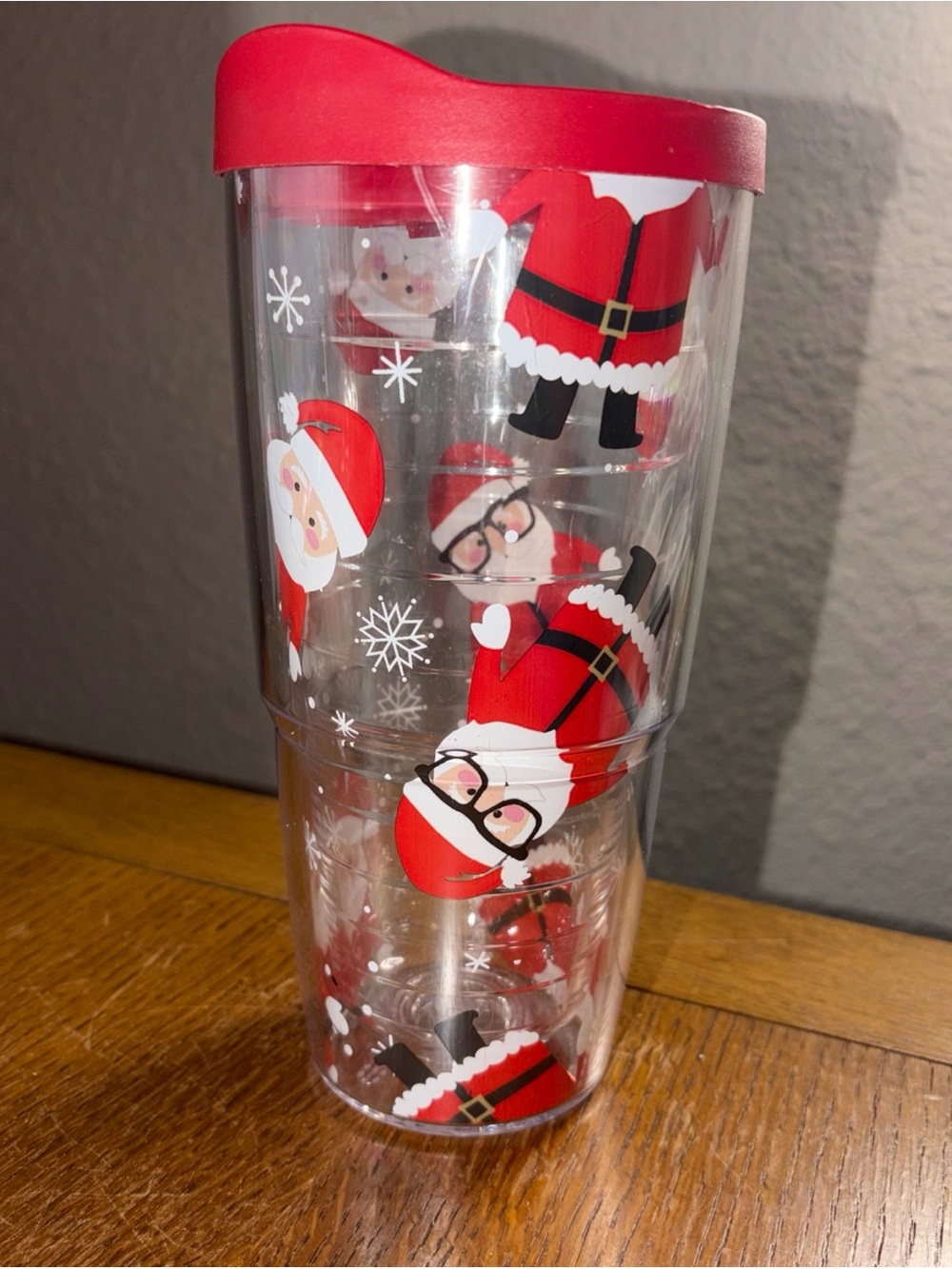 Tervis Santa Claus Tumbler Double Insulated 24 Oz With Lid Christmas Winter